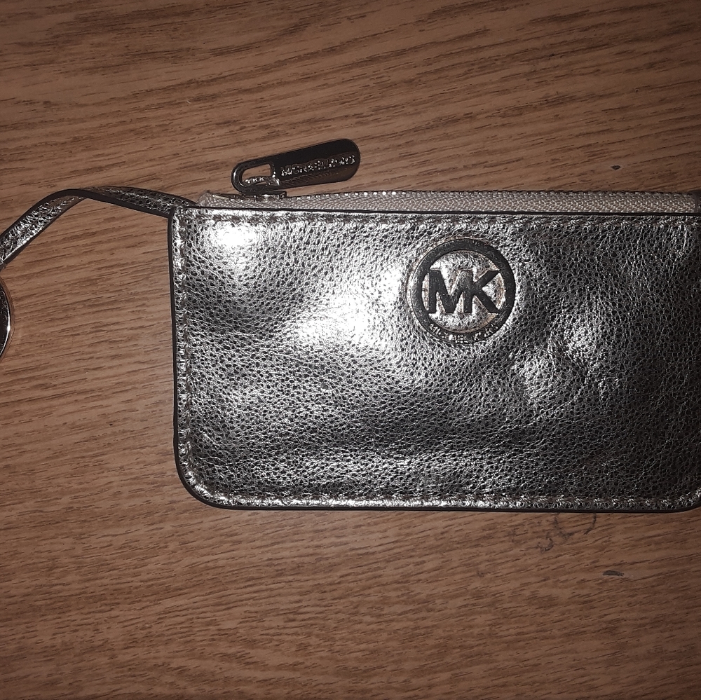 Michael Kors change purse with keychain.